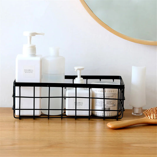 Black Metal Storage Basket