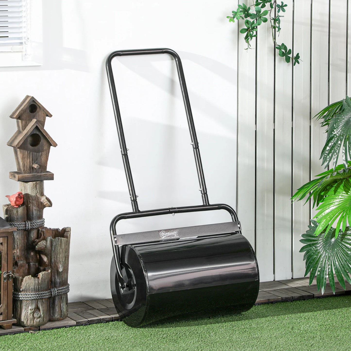 Outsunny 38L Steel Garden Lawn Roller