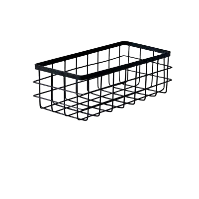 Black Metal Storage Basket