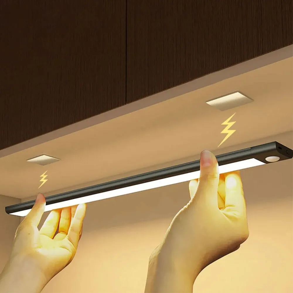 Pack of 2 Rechargeable LED Cabinet Light with Motion Sensor