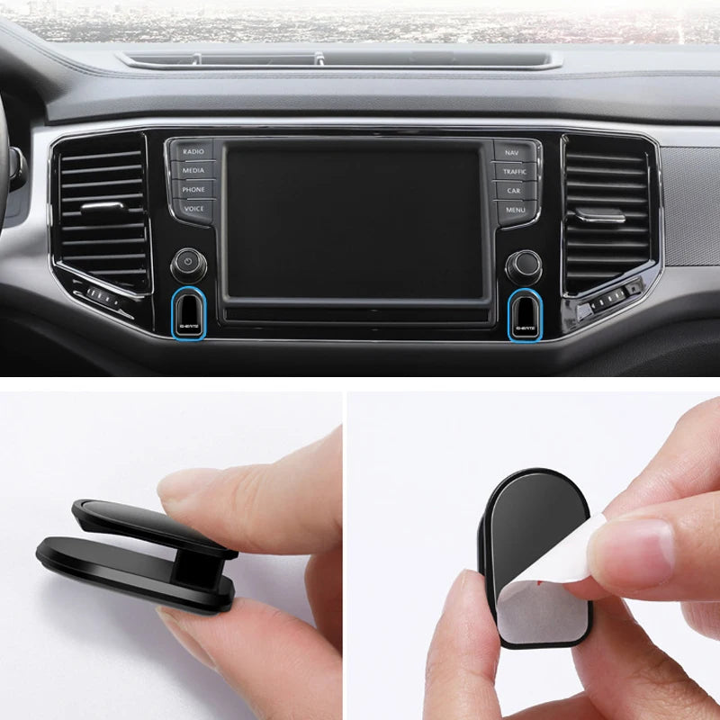 Mini adhesive cark hook organisers for keys & cables