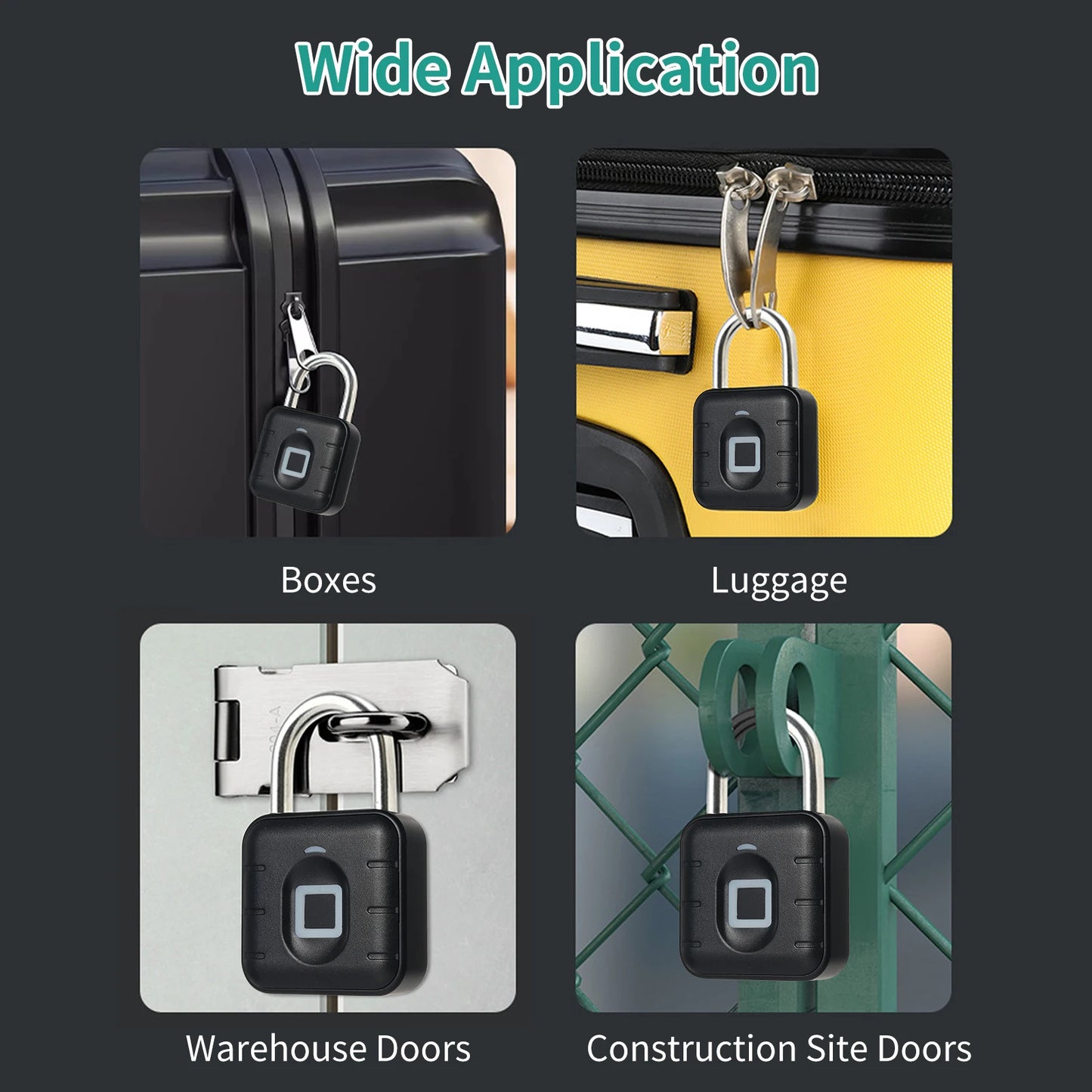 Smart Fingerprint Padlock – Bluetooth Keyless Security with App Control
