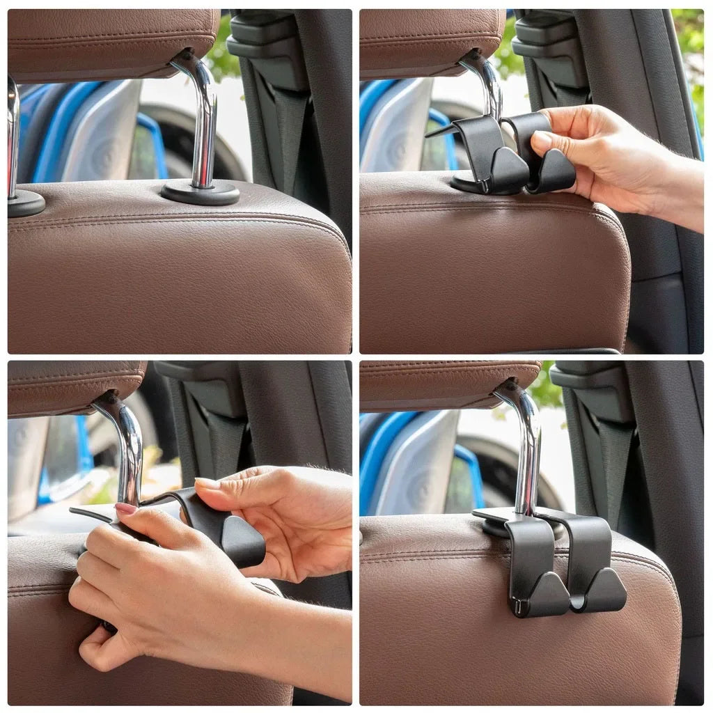 2PCS Car Seat Headrest Sturdy  Hooks