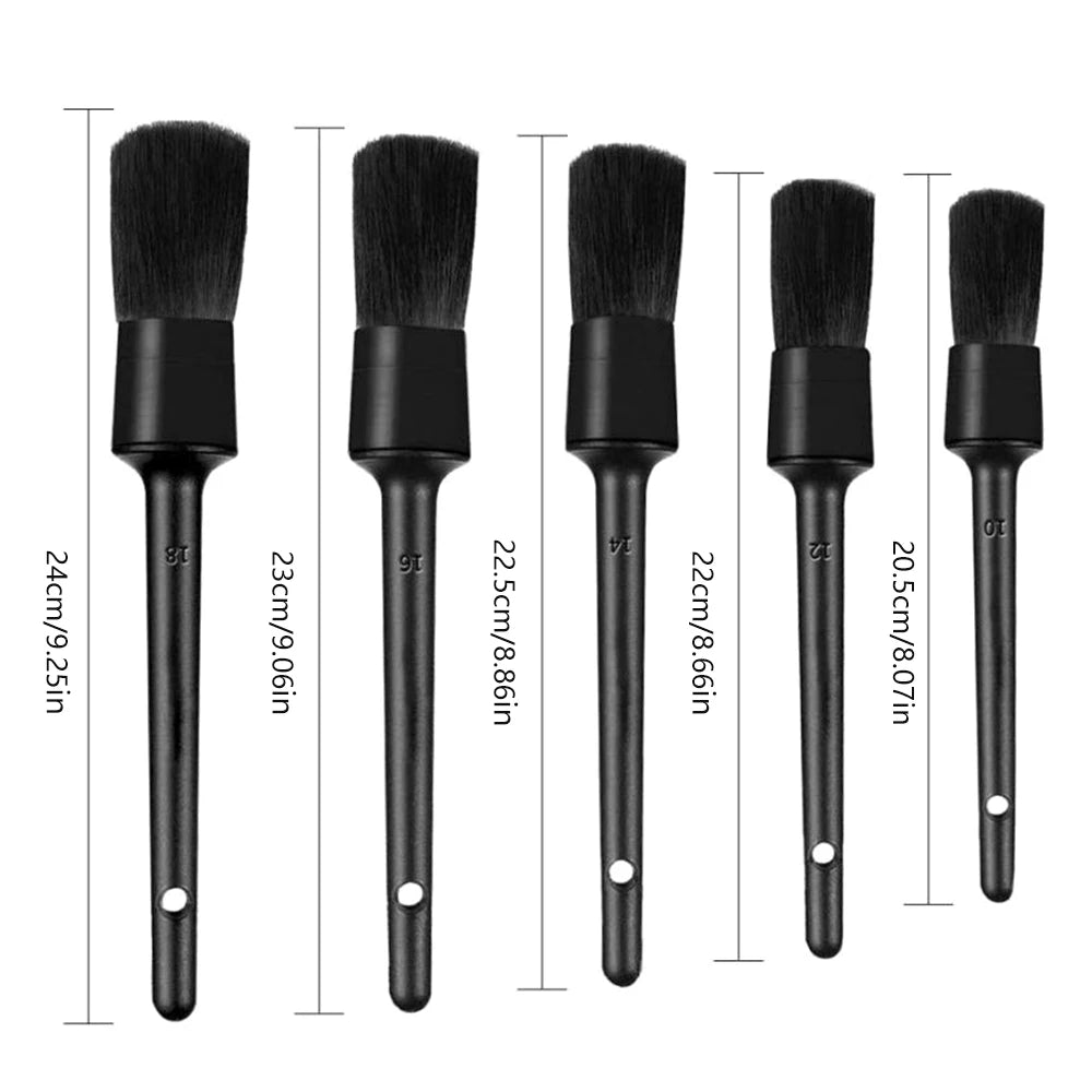 Car Detailing Brush Sets x5 pcs