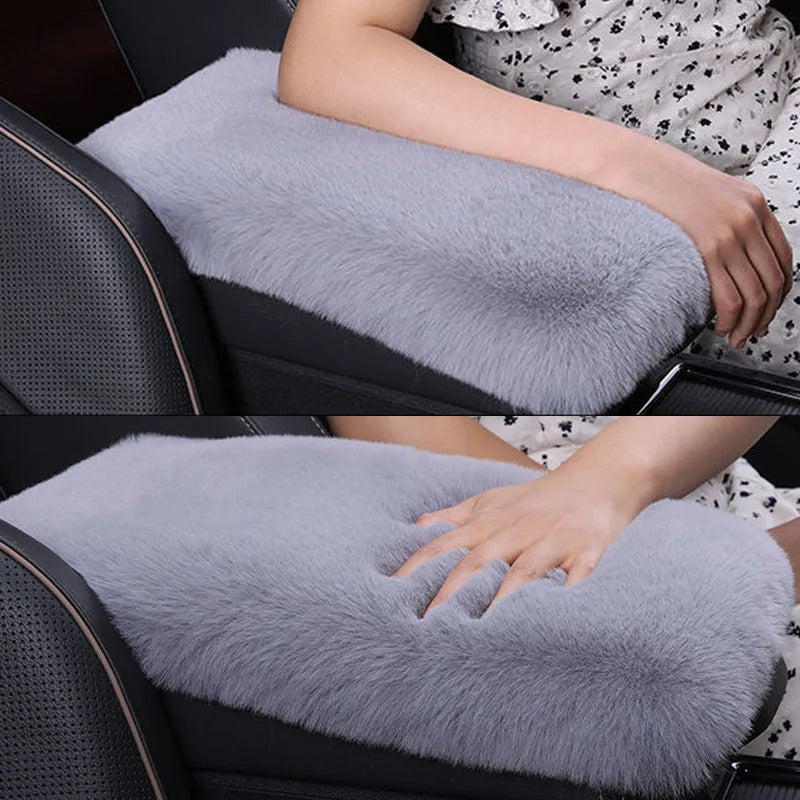 Universal Soft Furry Armrest Cover