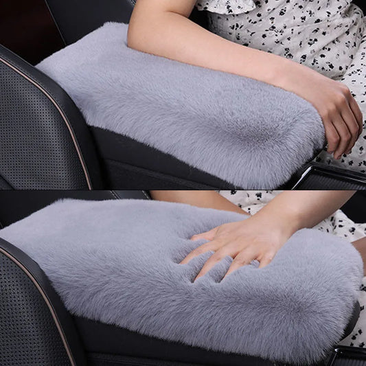 Universal Soft Furry Armrest Cover