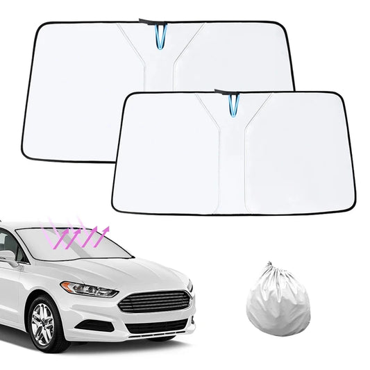 Car Front Windshield Sunshade UK | Foldable Windscreen Sun Shade Cover with UV Protection – Fits Most Vehicles