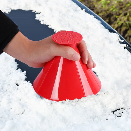 Cone-Shaped Ice Scraper – Quick & Easy Snow Removal