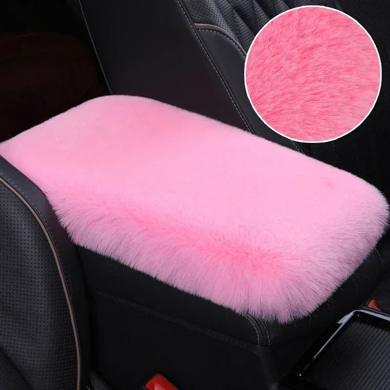 Universal Soft Furry Armrest Cover